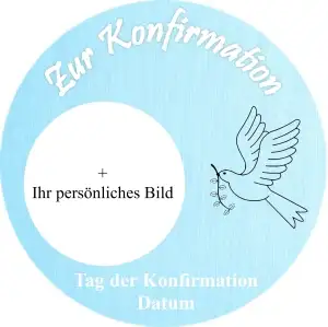 Konfirmation in Blau